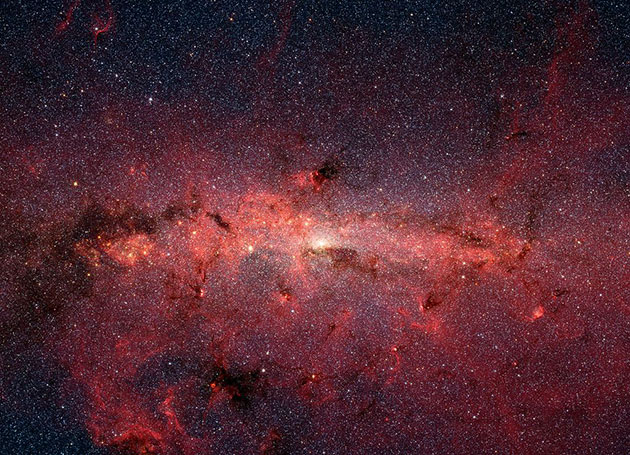 Symbolbild: Infrarotaufnahme unserer Milchstraße. Copyright: NASA/JPL-Caltech/S. Stolovy (SSC/Caltech)