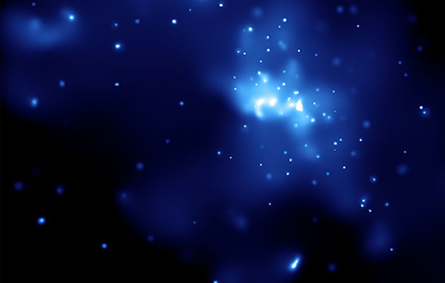 Röntgenbild von Sagittarius A*, aufgenommen mit dem NASA-Rötgenobservatorium Chandra. Copyright: NASA / Gemeinfrei