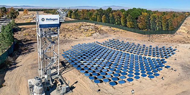 Die Heliogen-Anlage im kalifornischen Lancaster. Copyright: heliogen.com