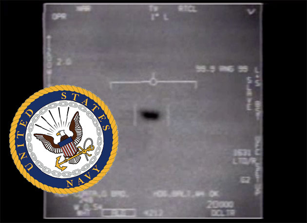 Standbild aus dem UFO-Video zum Nimitz-Vorfall. Copyright: Public Domain, US Department of Defense
