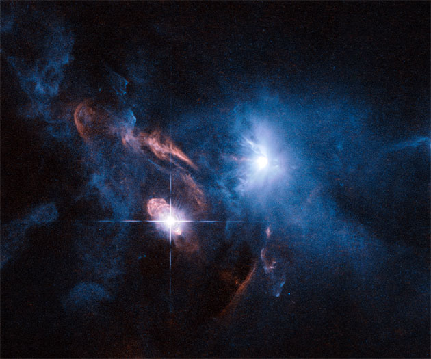 Symbolbild: Hubble-Aufnahme der Sternensystem „XZ Tauri“ und „HL Tauri“. Copyright: ESA/Hubble