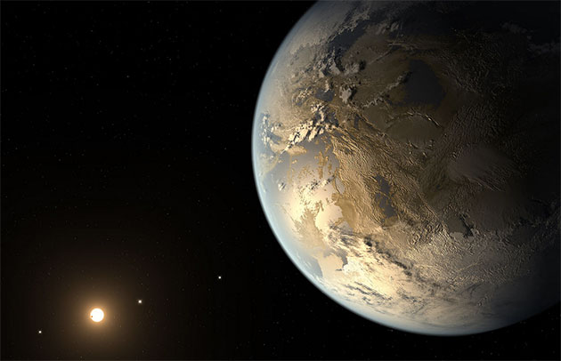 Künstlerische Darstellung eines erdähnlichen Exoplaneten (Illu.). Copyright: NASA Ames/SETI Institute/JPL-Caltech