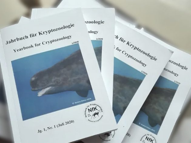 Titelumschlag der Erstausgabe des „Jahrbuch für Kryptozoologie“. Copyright/Quelle: netzwerk-kryptozoologie.de / N.G. Cincinnati