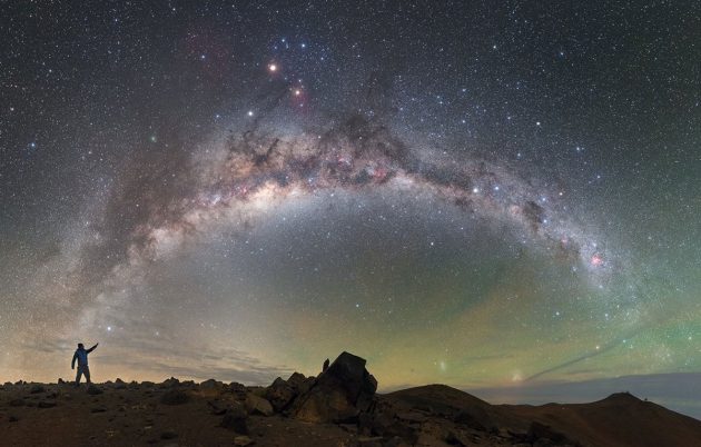 Symbolbild: Blick auf unserer Heimatgalaxie, die Milchstraße. Copyright: P. Horálek/ESO