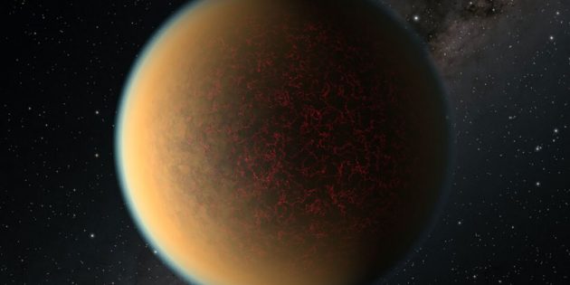 Künstlerische Darstellung des erdartigen Planeten “GJ 1132 b” mit einer dunstigen Gashülle (Illu.). Copyright: NASA, ESA, and P. Jeffries (STScI)