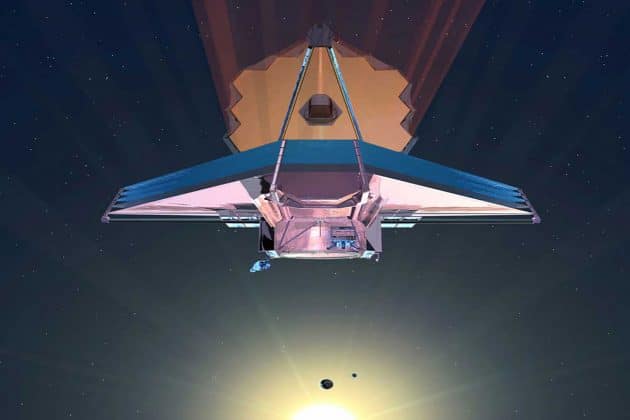 Künstlerische Darstellung des „James Webb Space Telescope“ (Illu.). Copyright: NASA