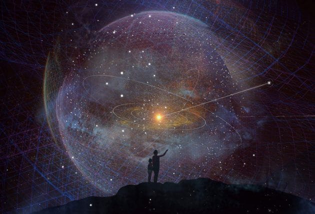 Symbolbild zur angedachten Mission der „Interstellar Probe“, die unser Sonnensystem sozusagen aus der Ferne erforschen soll (Illu.). Copyright: Johns Hopkins APL