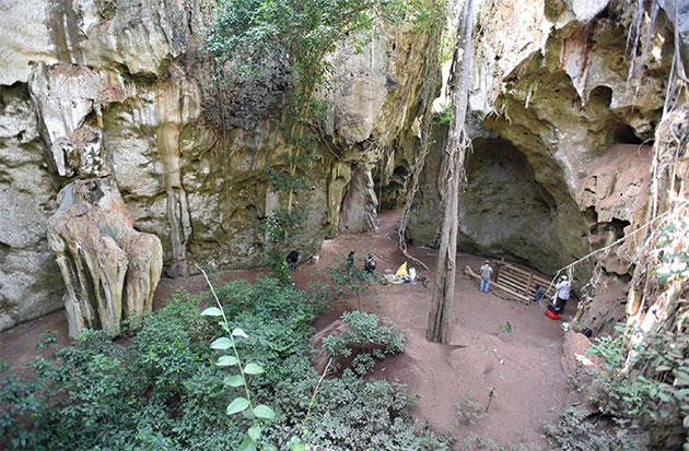 Blick in die Panga ya Saidi Höhle. Copyright: Mohammad Javad Shoaee