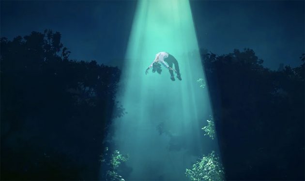 Künstlerische Darstellung einer „Alien Abduction“ (Illu.). Copyright: LionFive (via Pixabay.com) / Pixabay License