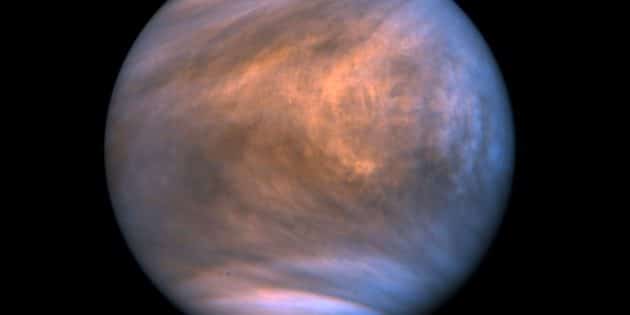 UV-Aufnahmen der Venus durch die japanische Sonde Akatsuki Copyright: JAXXA