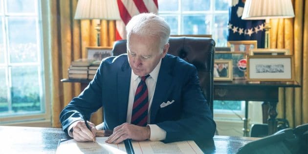 Archivbild: US-Präsident Joe Biden bei der Unterzeichnung einer Gesetzesvorlage. Copyright: US Gov. / Public Domain