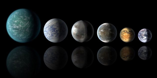 Symbolbild: Leben auf unterschiedlichen lebensfreundlichen Planeten könnte sich grundsätzlich von jenem irdischen Leben unterscheiden, wie wir es kennen. Dennoch könnten universelle Regeln dabei behilflich sein, auch solches Leben vorherzusagen (Illu.). Copyright: NASA/Ames/JPL-Caltech