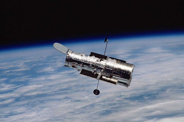 Das Weltraumteleskop Hubble im Einsatz. Copyright: Gemeinfrei