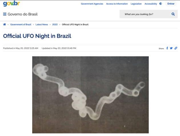 Screenshot der „News“-Seite der brasilianischen Regierungswebseite www.gov.br. Copyright/Quelle: https://www.gov.br/