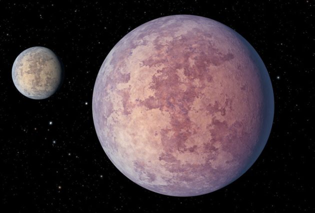 Künstlerische Darstellung der beiden neu entdeckten Super-Erden um „HD 260655“ (Illu.). Copyright: NASA/JPL-Caltech