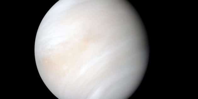 Die Venus in ihren natürlichen Farben, aufgenommen von der Sonde „Mariner 10“. Copyright: NASA/JPL-Caltech