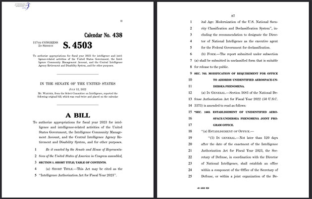 Titelblatt und Seite 82 des Gesetzestextes zum IAA’23. Copyright: Congress.gov