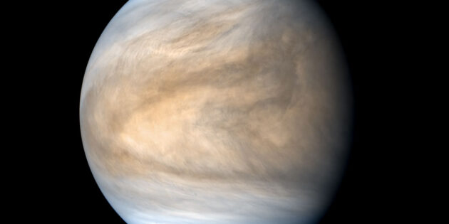 Aufnahme der Venus durch die japanische Sonde Akatsuki. Copyright: JAXA/ISAS/DARTS/Kevin M. Gill