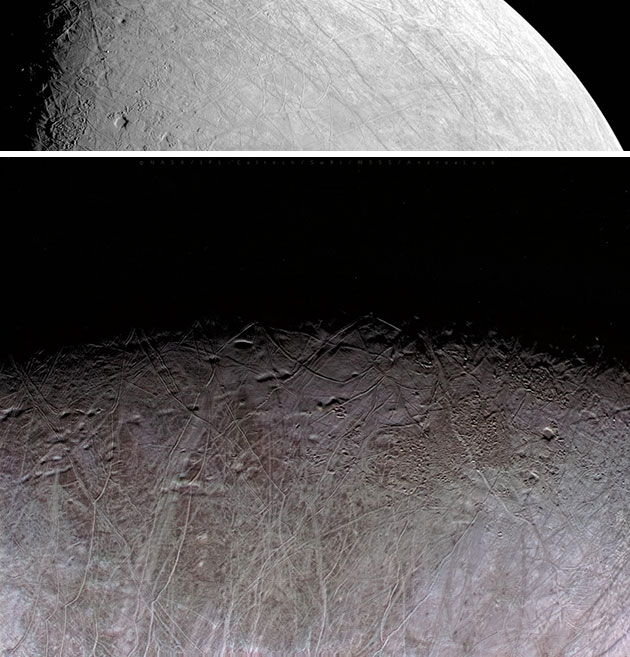 Zuvor schon hatte die NASA diese ersten neuen Vorbeiflugsaufnahmen veröffentlicht. (Klicken Sie auf die Bildmitte, um zu einer vergrößerten Darstellung zu gelangen.) Copyright: NASA/JPL-Caltech/SWRI/MSSS
