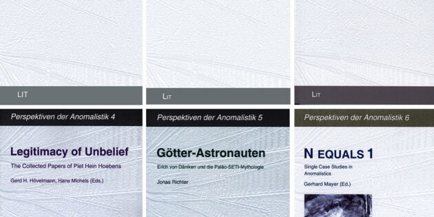 Die bislang sechs Bände der Reihe „Perspektiven der Anomalistik“ Copyright: GfA
