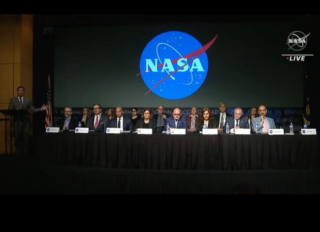 Blick auf das NASA-Panel zur unabhängigen Studie zu unidentifizierten anomalen Phänomenen vom 31. Mai 2023.Copyright: NASA