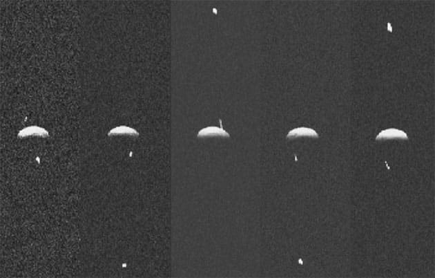 Arecibo-Aufnahmen des Asteroiden „2001 SN 263“.Copyright/Quelle: Arecibo Telescope/NASA/NSF / Researchgate.net
