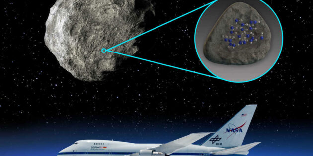 Das „fliegende Observatorium“ SOFIA hat Wassermoleküle auf der Oberfläche von Asteroiden detektiert (Illu.). Copyright: NASA/Carla Thomas/SwRI