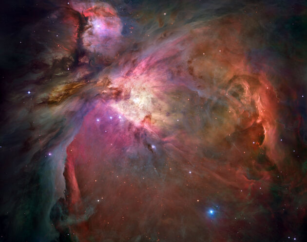 Symbolbild: Der Orionnebel – eines der bekanntesten Sternentstehungsgebiete. Copyright: NASA, ESA
