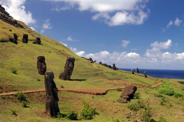 Symbolbild: Moai auf der „Osterinsel“ Rapa Nui.Copyright/Quelle: Rivi (via WikimediaCommons) / CC BY-SA 3.0