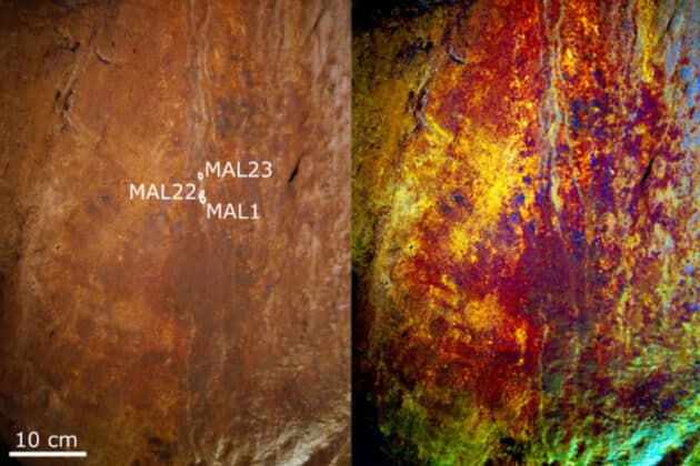 Handabdrücke in der spanischen Maltravieso-Höhle. Copyright/Quelle: Journal of Archaeological Science: Reports (2024)
