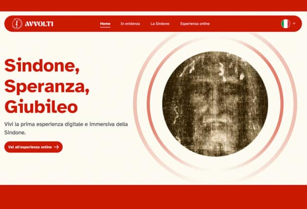 Startseite des neuen Protals Avvolti zum Turiner Grabtuch Copyright: www.avvolti.org